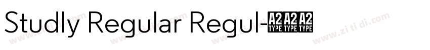 Studly Regular Regul字体转换